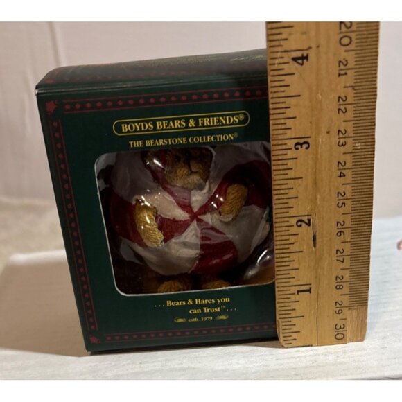 Boyds Bears Christmas Ornament Bearstone Collection Mintley Peekers 2003 - Picture 8 of 8